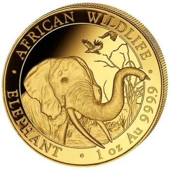 1 Unze Goldmünze Somalia 2018 - Elefant